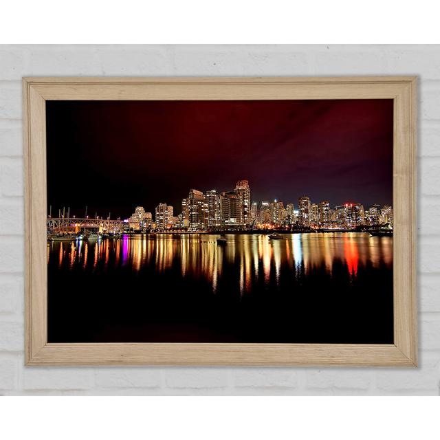 Vancouver City Nights - Drucken Brayden Studio Größe: 59,7 cm H x 84,1 cm B x 1,5 cm T on Productcaster.