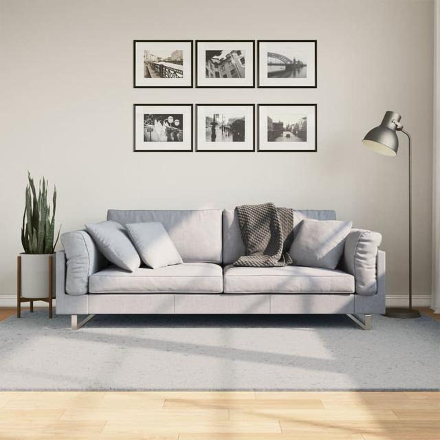 Rug "HUARTE" Short Pile Soft and Washable Grey 17 Stories Rug Size: Rectangle 160 x 230cm on Productcaster.