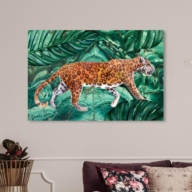 'Cougar Jungle' Graphic Art on Wrapped Canvas East Urban Home Size: 61 cm H x 91.4 cm W on Productcaster.