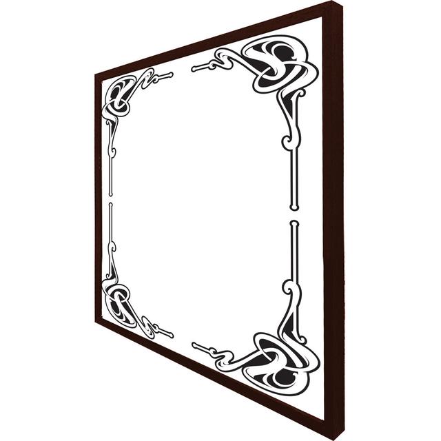 Almedia Decorative Border - Single Picture Frame Art Prints ClassicLiving Size: 61cm H x 61cm W x 4cm D, Format: Black Framed on Productcaster.