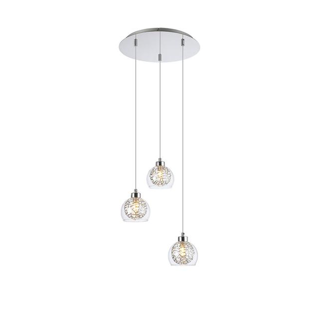 Kersey 3 -Light Cluster Bulb Pendant Fairmont Park on Productcaster.