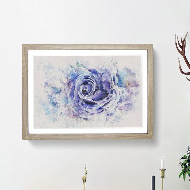 Lilac Rose in - Picture Frame Painting Print East Urban Home Size: 40cm H x 60cm W x 2cm D, Frame Option: Oak Framed on Productcaster.