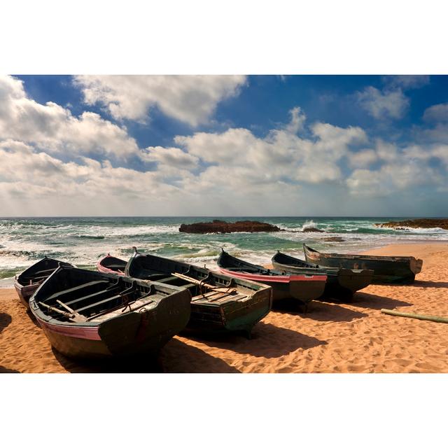 Fish Boats by Witr - Wrapped Canvas Photograph Breakwater Bay Size: 51cm H x 76cm W on Productcaster.