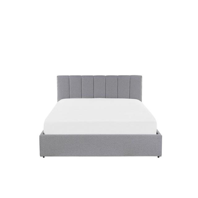 Upholstered Ottoman Bed Ebern Designs Size: European Double (140 x 200cm), Colour: Light Grey on Productcaster.