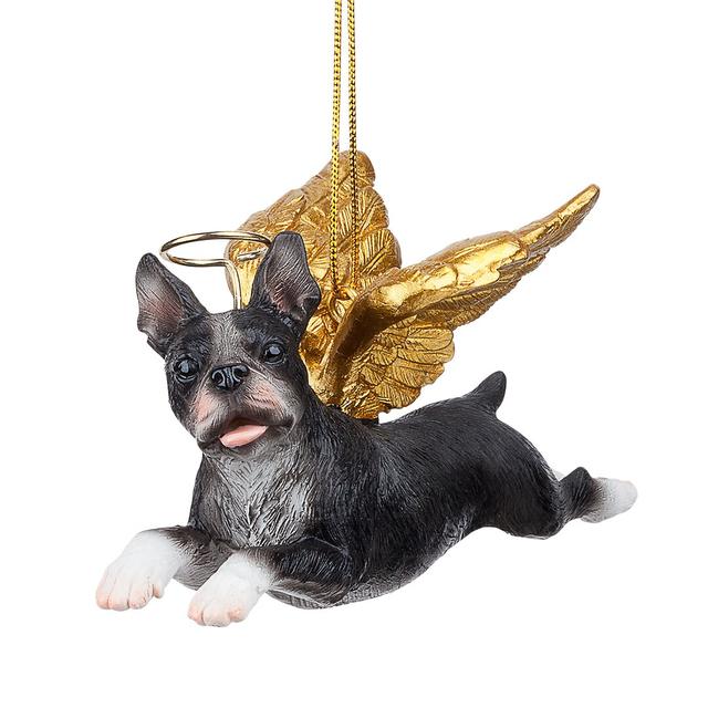 Boston Terrier Dog Angel Holiday Ornament Design Toscano on Productcaster.