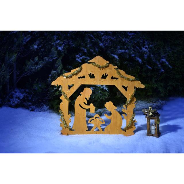 Gaspo Weatherproof Nativity Christmas Crib - 114x100 cm on Productcaster.