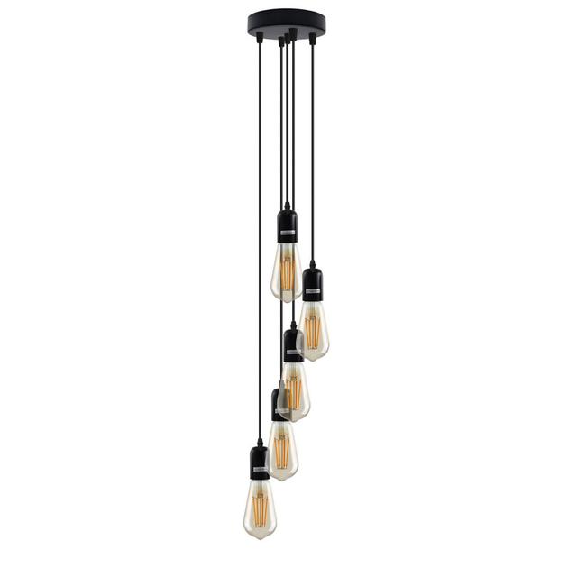 Mathurine - Light Black Pendant 17 Stories Bulb Included: Yes, Number of Lights: 5 on Productcaster.