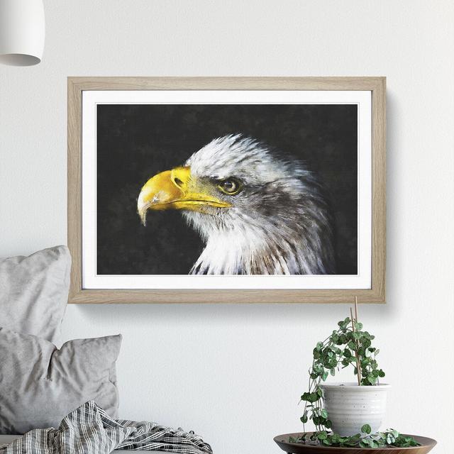 Bald Eagle Vol.1 - Picture Frame Painting East Urban Home Frame Option: Oak Framed, Size: 48cm H x 65cm W x 2cm D on Productcaster.