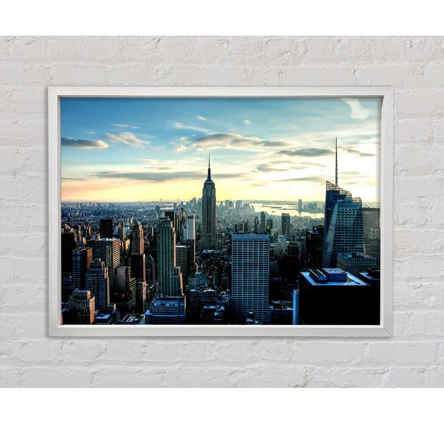 Empire State City Framed Print Bright Star Size: 100cm H x 141.4cm W on Productcaster.