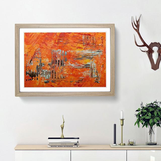 Abstract Art Painting Vol.246 by S.Johnson - Picture Frame Painting Print East Urban Home Frame Option: Oak Framed, Size: 62cm H x 87cm W x 2cm D on Productcaster.