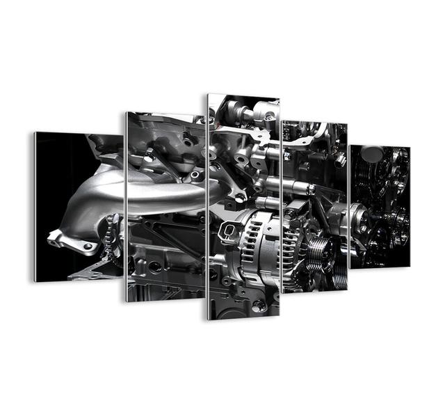 Steel, Beautiful, Strong - 5 Piece Unframed Photograph Print Set on Glass Williston Forge Size: 100cm H x 150cm W x 1.8cm D on Productcaster.