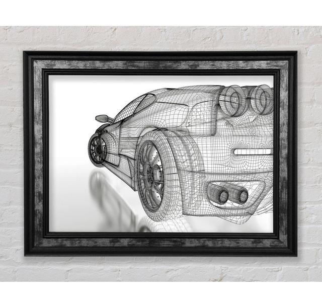 Ferrari Concept - Print Bright Star Size: 59.7cm H x 84.1cm W x 8cm D on Productcaster.