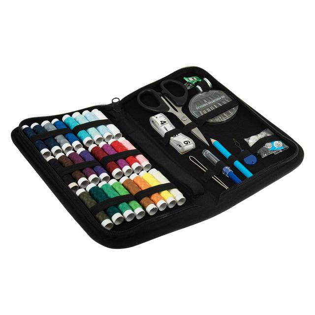 Symple Stuff Essentials Sewing Kit – Portable Case For Adults, Beginners, DIY, Home, Travel, Emergency, Button Repair & Clothing Fixes – 23.5 X 13 X 3 on Productcaster.