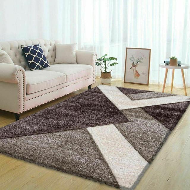 Geometric Machine Woven Brown/Grey Area Rug Stylish Home Rug Size: Rectangle 200 x 290cm on Productcaster.