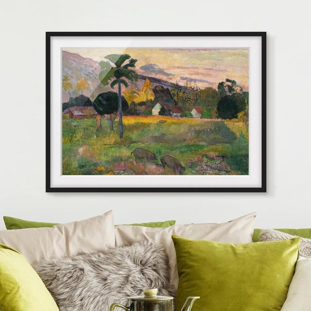 Gerahmter Grafikdruck Komm her von Paul Gauguin East Urban Home Rahmenoptionen: Mattes Schwarz, Größe: 40 cm H x 55 cm B on Productcaster.