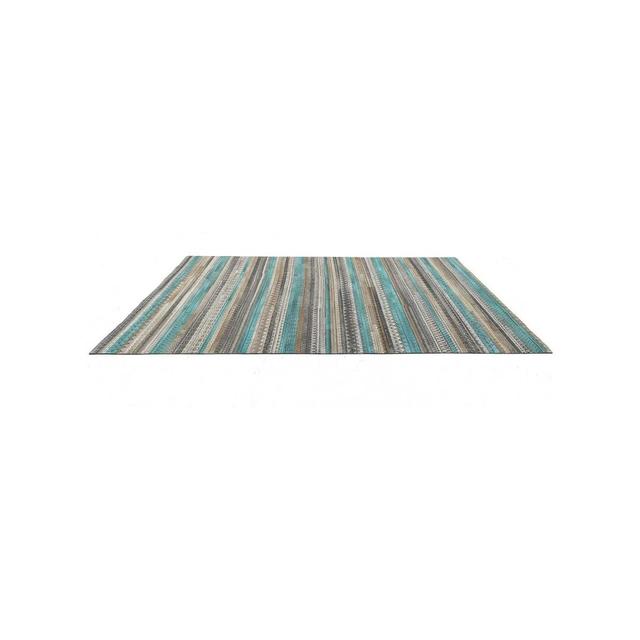 Grep Chaton Handwoven Blue/Green/Brown Rug Bloomsbury Market Rug Size: Rectangle 80 x 150cm on Productcaster.