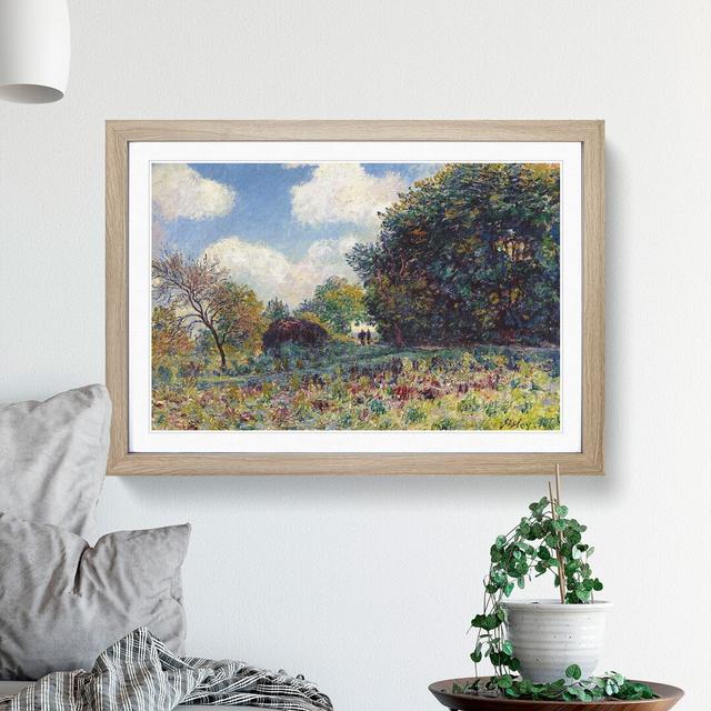 The Road in the Woods by Alfred Sisley - Picture Frame Painting East Urban Home Size: 27cm H x 36cm W x 2cm D, Frame Option: Oak Framed on Productcaster.