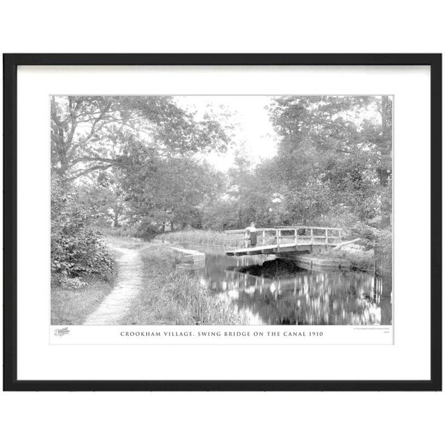 'Crookham Village, Swing Bridge on the Canal 1910' by Francis Frith - Picture Frame Photograph Print on Paper The Francis Frith Collection Size: 28cm on Productcaster.