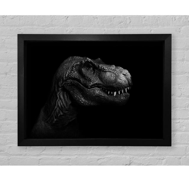 T-Rex In The Dark Framed Print Happy Larry Size: 59.7cm H x 84.1cm W on Productcaster.