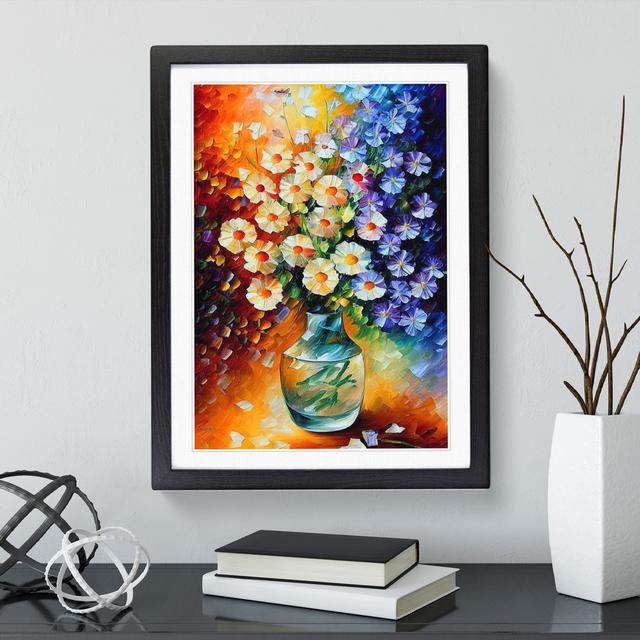 Vase Of Flowers No.4 - Single Picture Frame Painting Marlow Home Co. Size: 46cm H x 34cm W x 2cm D, Frame Colour: Black on Productcaster.