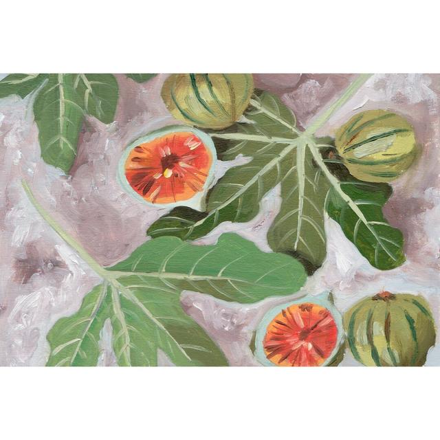 Decorative Fig II - Wrapped Canvas Painting Rosalind Wheeler Size: 30cm H x 46cm W on Productcaster.