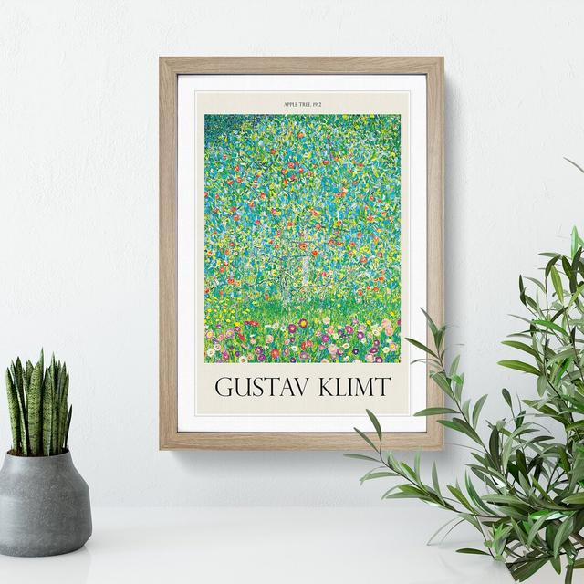 Apple Tree by Gustav Klimt - Picture Frame Painting East Urban Home Size: 65cm H x 48cm W x 2cm D, Frame Option: Oak on Productcaster.