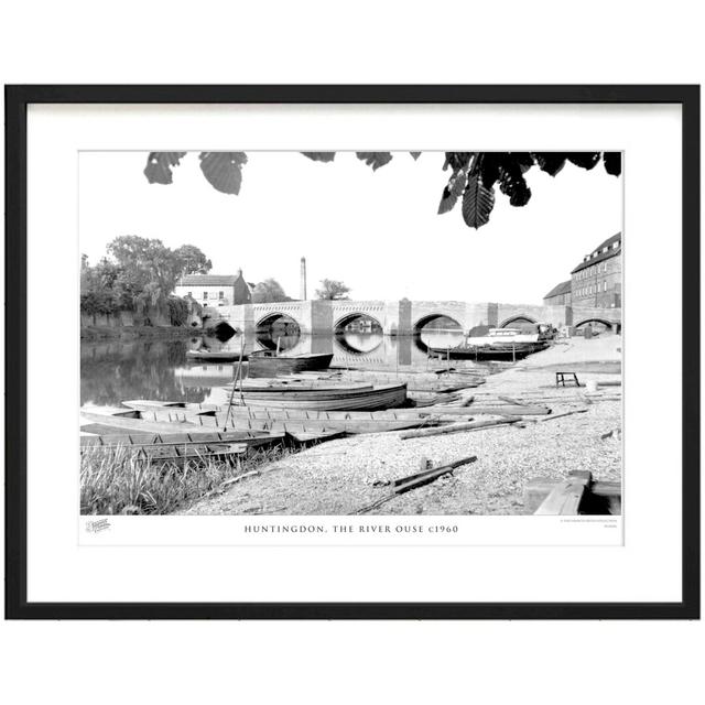 'Huntingdon, the River Ouse C1960' by Francis Frith - Picture Frame Photograph Print on Paper The Francis Frith Collection Size: 60cm H x 80cm W x 2.3 on Productcaster.