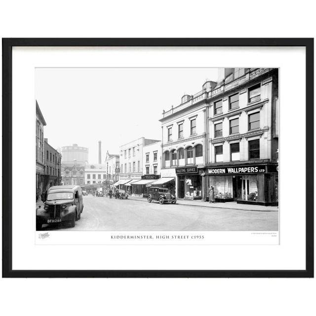 'Kidderminster, High Street C1955' by Francis Frith - Picture Frame Photograph Print on Paper The Francis Frith Collection Size: 40cm H x 50cm W x 2.3 on Productcaster.