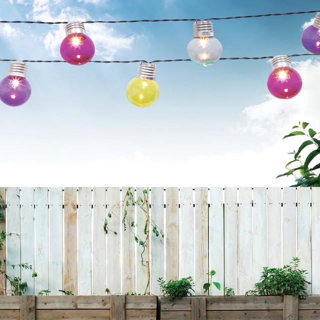 50 Retro Party String Lights - Multi-Colour GardenKraft on Productcaster.