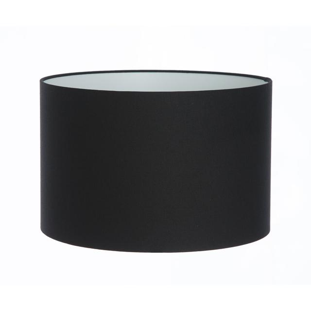 Linen Drum Lamp Shade ( Screw On ) Brayden Studio Colour: Black, Size: 30cm H x 50cm W x 50cm D on Productcaster.