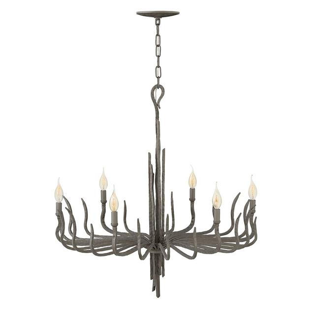 Herefordshire 6-Light Candle Style Chandelier Marlow Home Co. Finish: Matte Bronze on Productcaster.