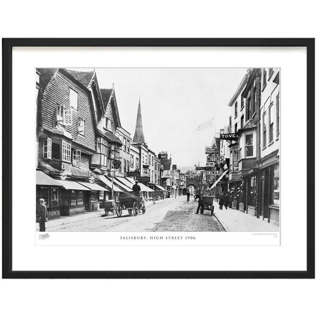 'Salisbury, High Street 1906' - Picture Frame Photograph Print on Paper The Francis Frith Collection Size: 60cm H x 80cm W x 2.3cm D on Productcaster.