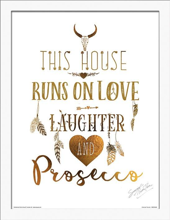 'Prosecco' Framed Graphic Art Print East Urban Home on Productcaster.