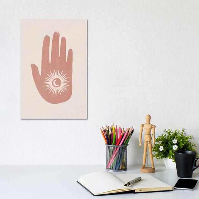 Eclipse Hand by Mambo Art Studio - Wrapped Canvas Gallery-Wrapped Canvas Giclée World Menagerie Size: 20.32cm W x 30.48cm H x 1.91cm D on Productcaster.