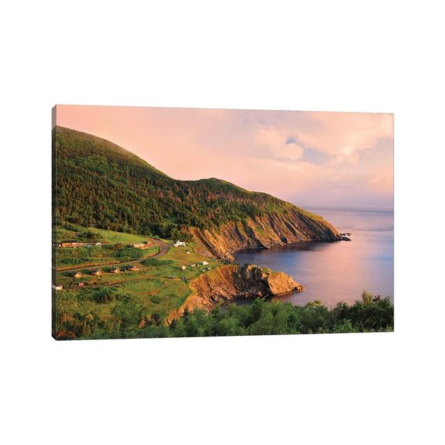 Canada, Nova Scotia, Meat Cove. Sunset on Cape Breton Island by Jaynes Gallery - Wrapped Canvas Photograph Alpen Home Size: 30.48cm H x 45.72cm W x 1. on Productcaster.