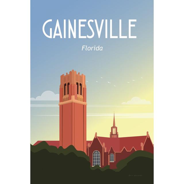 Gainesville by Omar Escalante - Wrapped Canvas Painting Print Rosalind Wheeler Size: 122cm H x 81cm W on Productcaster.