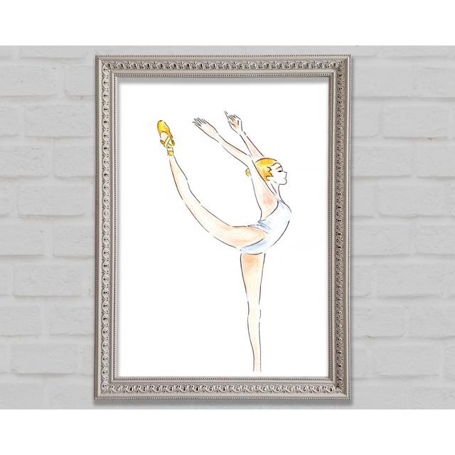 White Ballerina 1 - Single Picture Frame Art Prints Bright Star Size: 141.4cm H x 100.1cm W x 3cm D on Productcaster.