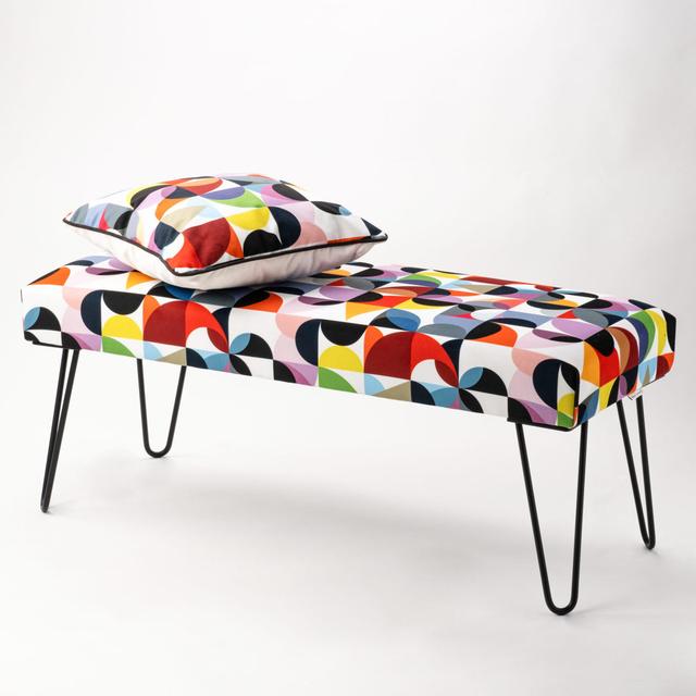 Raceland Upholstered Bench Corrigan Studio Size: H40 x W130 x D35cm on Productcaster.