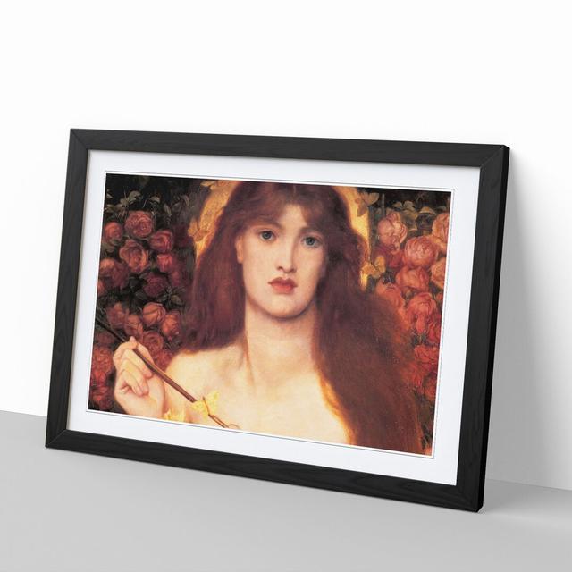 Venus Verticordia by Dante Gabriel Rossetti - Picture Frame Painting East Urban Home Frame Option: Black Framed, Size: 36cm H x 48cm W x 2cm D on Productcaster.