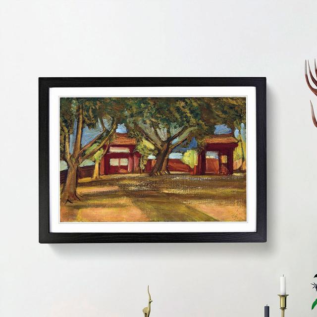 Tainan Seibyo by Fujishima Takeji - Picture Frame Painting Print East Urban Home Frame Option: Black Framed, Size: 36cm H x 48cm W x 2cm D on Productcaster.