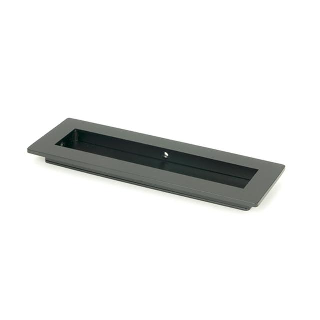 Polished Bronze 250Mm Plain Rectangular Pull From The Anvil Size: 14.5 cm, Finish: Matt Black on Productcaster.