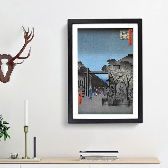 Kakuchu Shinonome by Utagawa Hiroshige - Picture Frame Art Print East Urban Home Size: 65cm H x 48cm W x 2cm D, Frame Option: Black Framed on Productcaster.