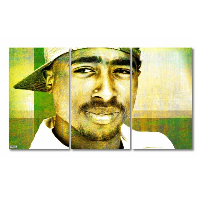 2Pac 3 Piece Graphic Art on Canvas Set East Urban Home on Productcaster.