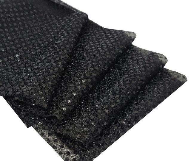 Dorantes Sequin Tablecloth Fairmont Park Colour: Black on Productcaster.