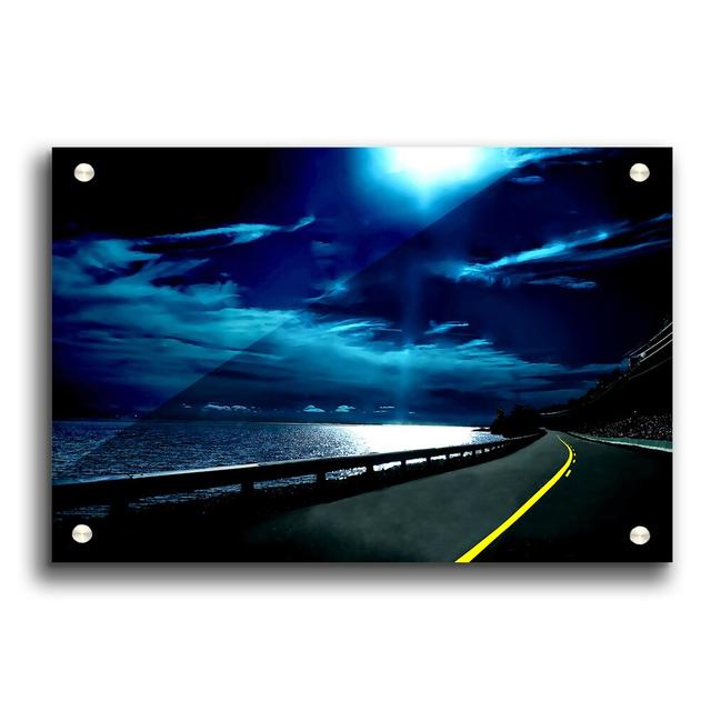 Highway Nights - Unframed Photograph Print on Paper East Urban Home Size: 42cm H x 59.4cm W, Format: Paper on Productcaster.