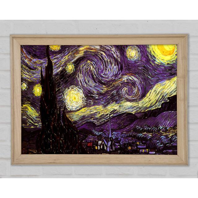 Sternennacht von Vincent Van Gogh - Einzelne Bilderrahmen Kunstdrucke Rosalind Wheeler Größe: 29,7 cm H x 42 cm B x 1,5 cm T on Productcaster.