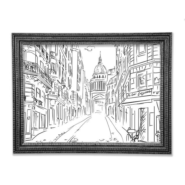 City Streets 9 Framed Print Ophelia & Co. Format: Natural Framed Paper, Size: 42cm H x 59.7cm W x 8cm D on Productcaster.