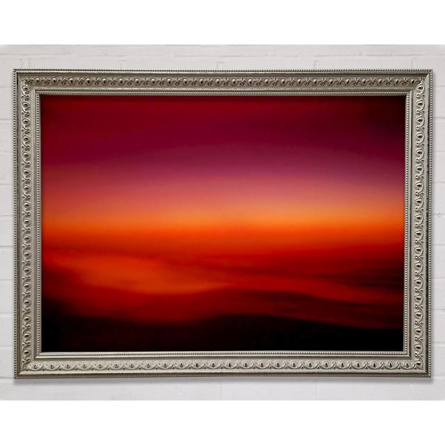 Tranquil Orange Mist - Single Picture Frame Art Prints Bright Star Size: 100cm H x 141.4cm W on Productcaster.