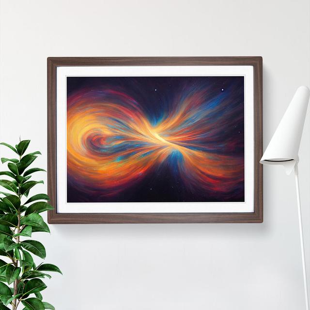 Colourful Cosmos Vol.3 - Picture Frame Graphic Art Metro Lane Size: 46cm H x 64cm W x 2cm D, Frame Colour: Walnut on Productcaster.