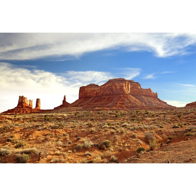 Elston Rock Formations - Monument Valley - Wrapped Canvas Print Alpen Home Size: 81cm H x 122cm W x 3.8cm D on Productcaster.